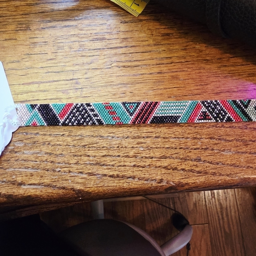 Colorful Hand Beaded Bracelet - Picture 3 of 7